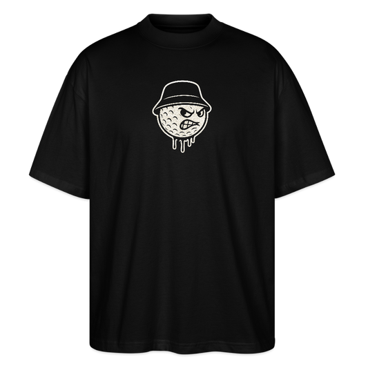 Oversized Unisex Organic T-shirt Bucket Black - black