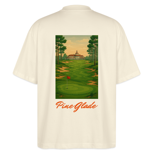 Oversized Unisex Organic T-shirt ´Pine Glade´ - natural raw