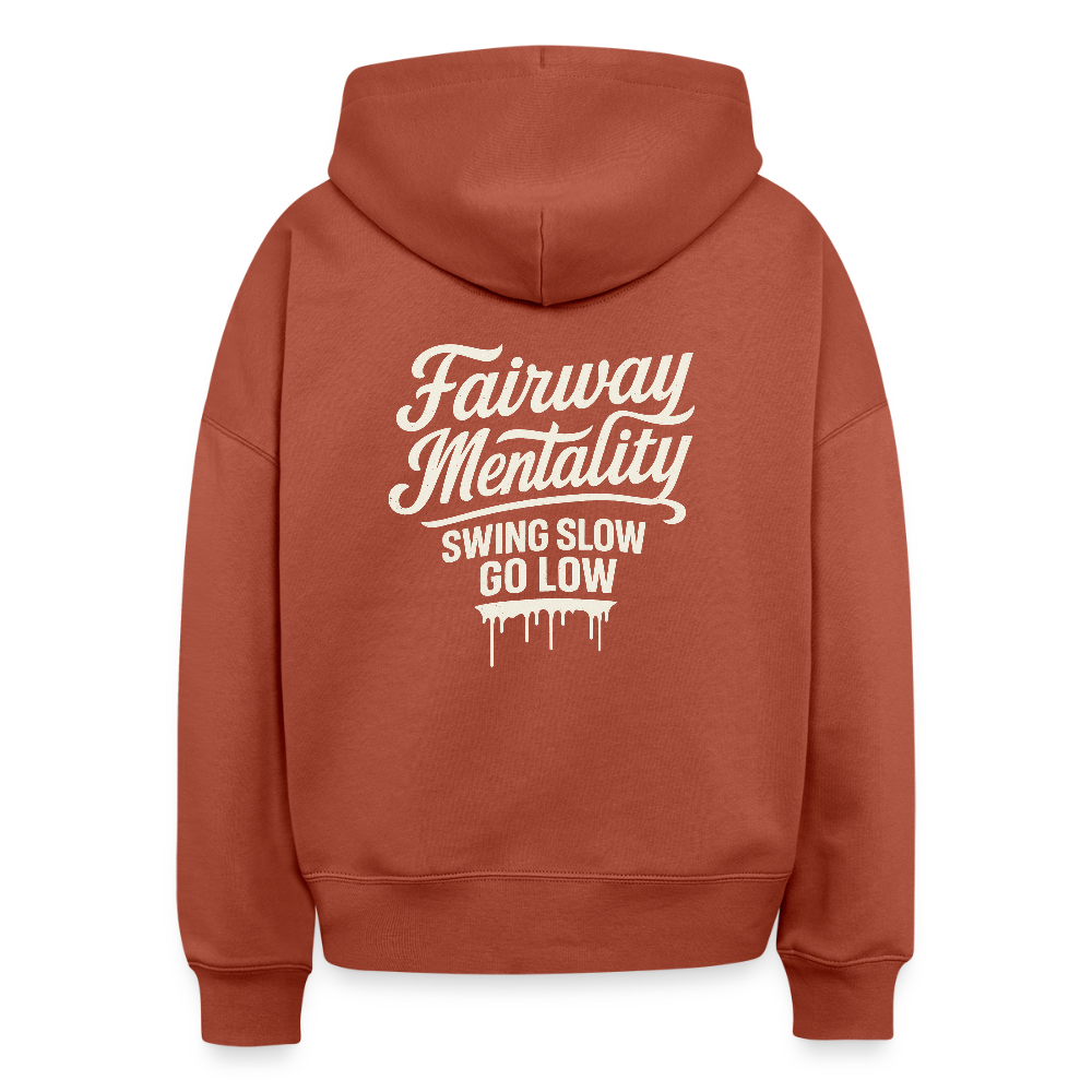 Boxy Women Organic Hoodie Nora - heritage brown