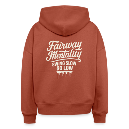 Boxy Women Organic Hoodie Nora - heritage brown