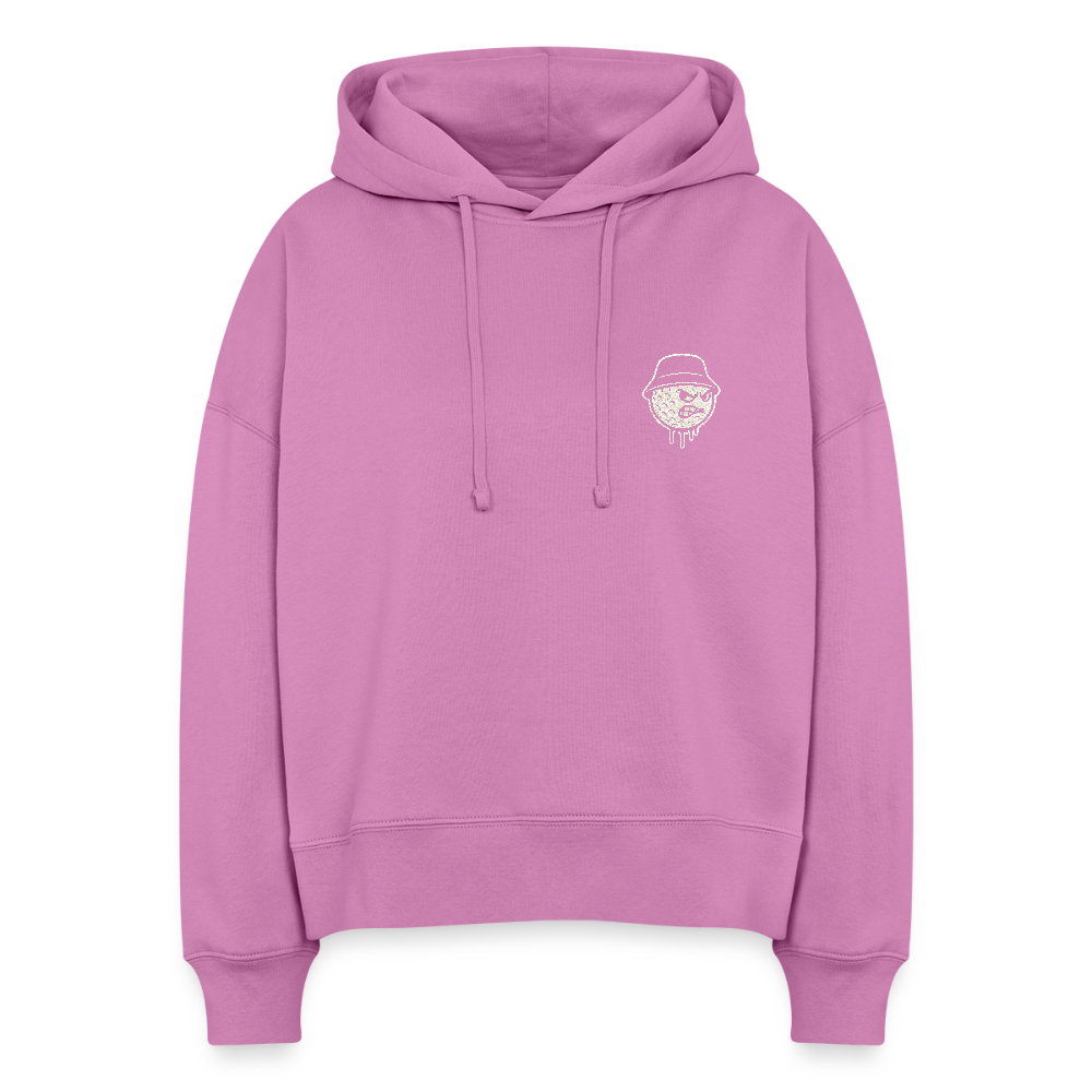 Boxy Women Organic Hoodie Nora - pink