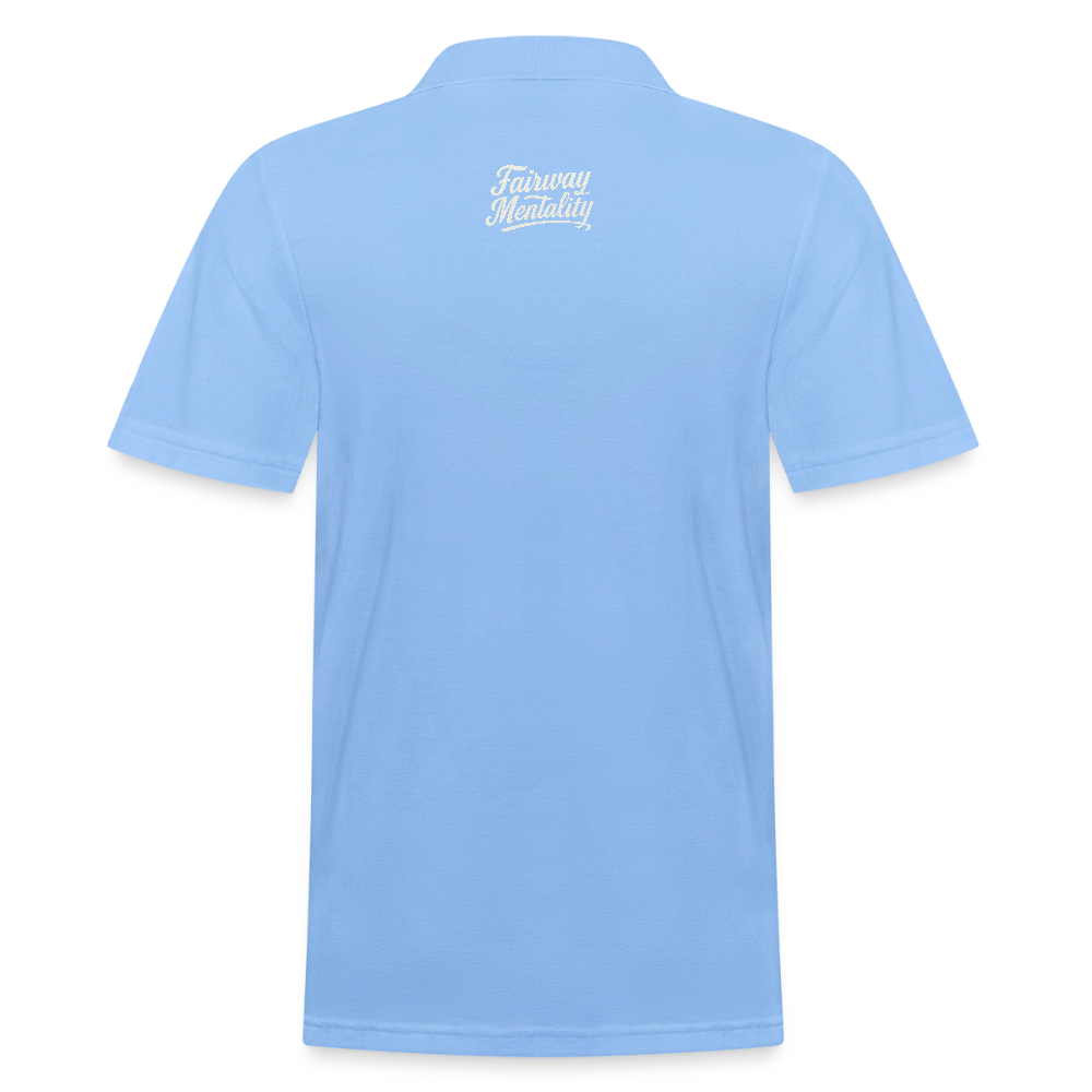 Men's Polo Shirt Bucket Logo - sky blue