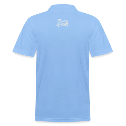 Men's Polo Shirt Bucket Logo - sky blue