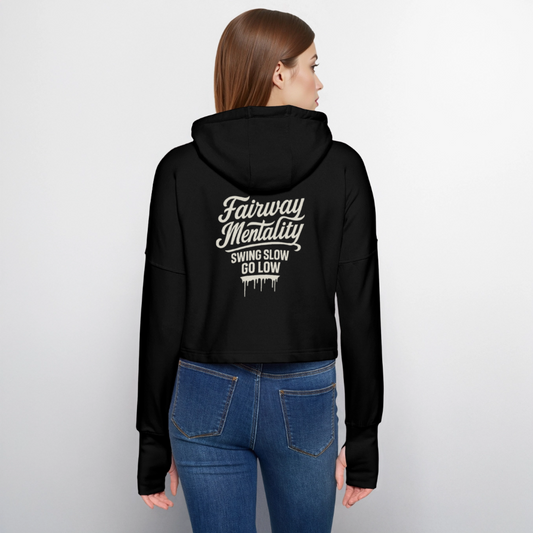Cropped Women’s Hoodie - black
