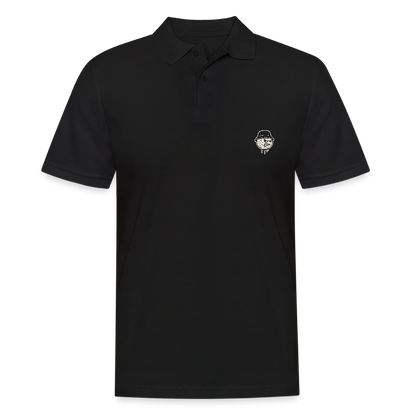 Men's Polo Shirt Bucket Logo - black
