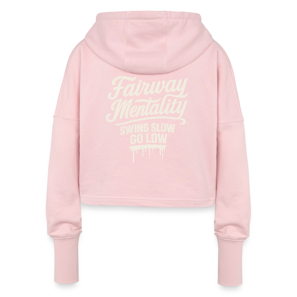 Cropped Women’s Hoodie - light pink