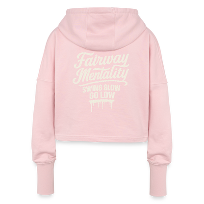 Cropped Women’s Hoodie - light pink