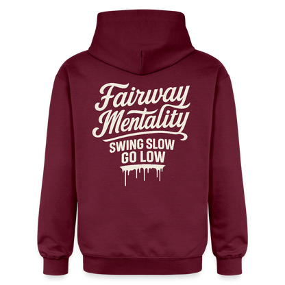 Unisex Softstyle® Midweight Hoodie FM Black - maroon