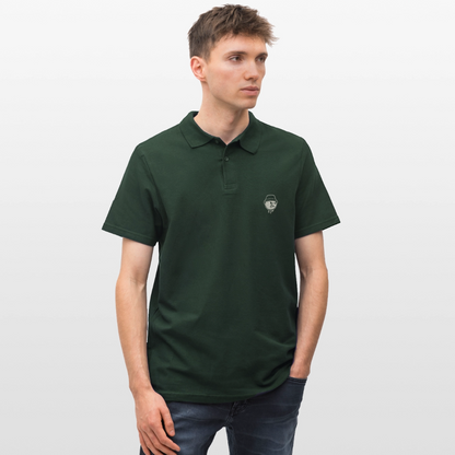 Men's Polo Shirt Bucket Logo - forest green