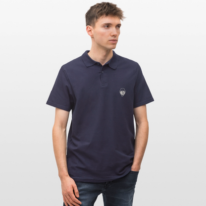Men's Polo Shirt Bucket Logo - navy