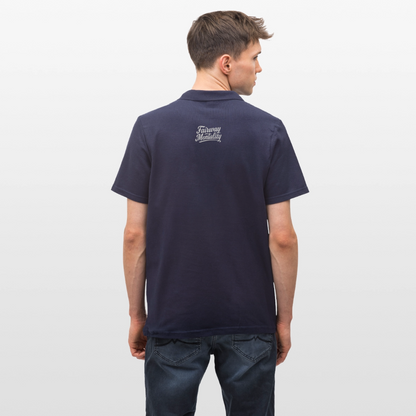 Men's Polo Shirt Bucket Logo - navy