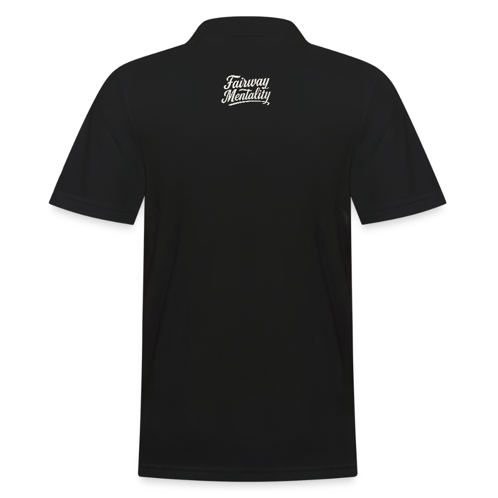 Men's Polo Shirt Bucket Logo - black
