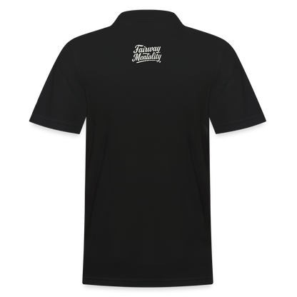 Men's Polo Shirt Bucket Logo - black