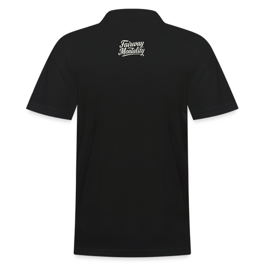 Men's Polo Shirt Bucket Logo - black