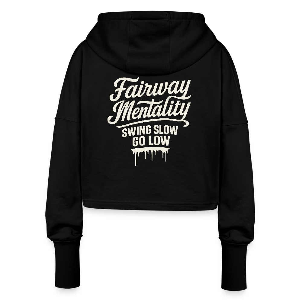 Cropped Women’s Hoodie - black