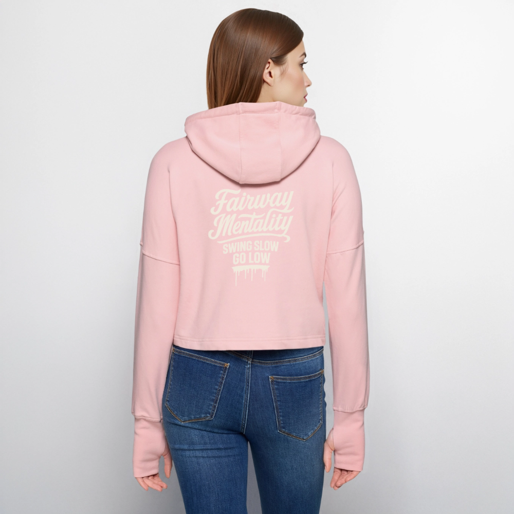 Cropped Women’s Hoodie - light pink