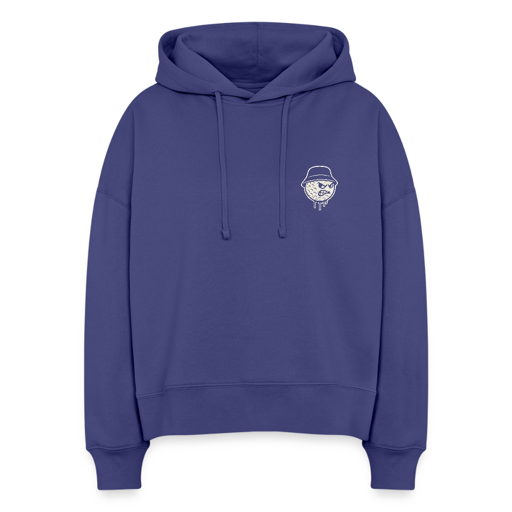 Boxy Women Organic Hoodie Nora - king's blue