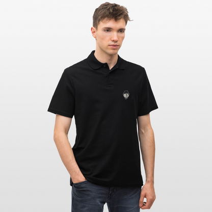 Men's Polo Shirt Bucket Logo - black
