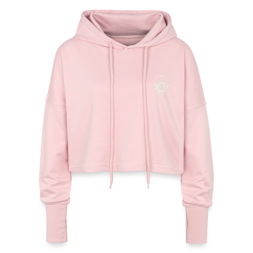 Cropped Women’s Hoodie - light pink