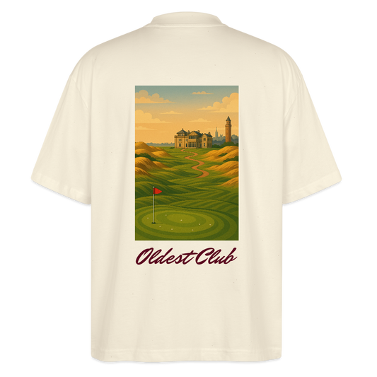 Oversized Unisex Organic T-shirt Oldest Club - natural raw