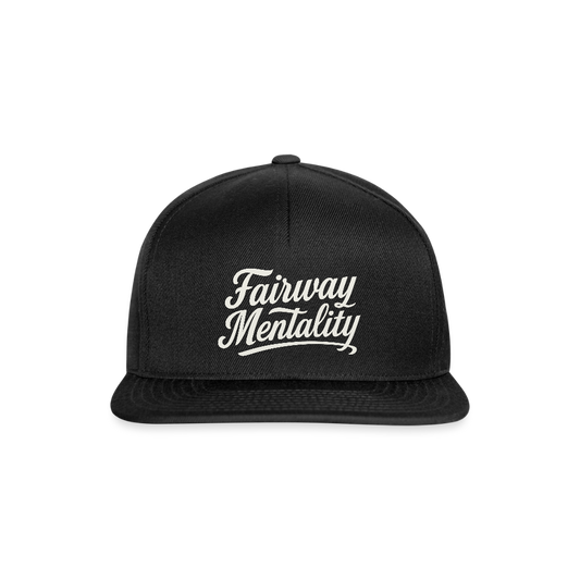 Snapback Cap Fairway Mentality - Schwarz/Schwarz