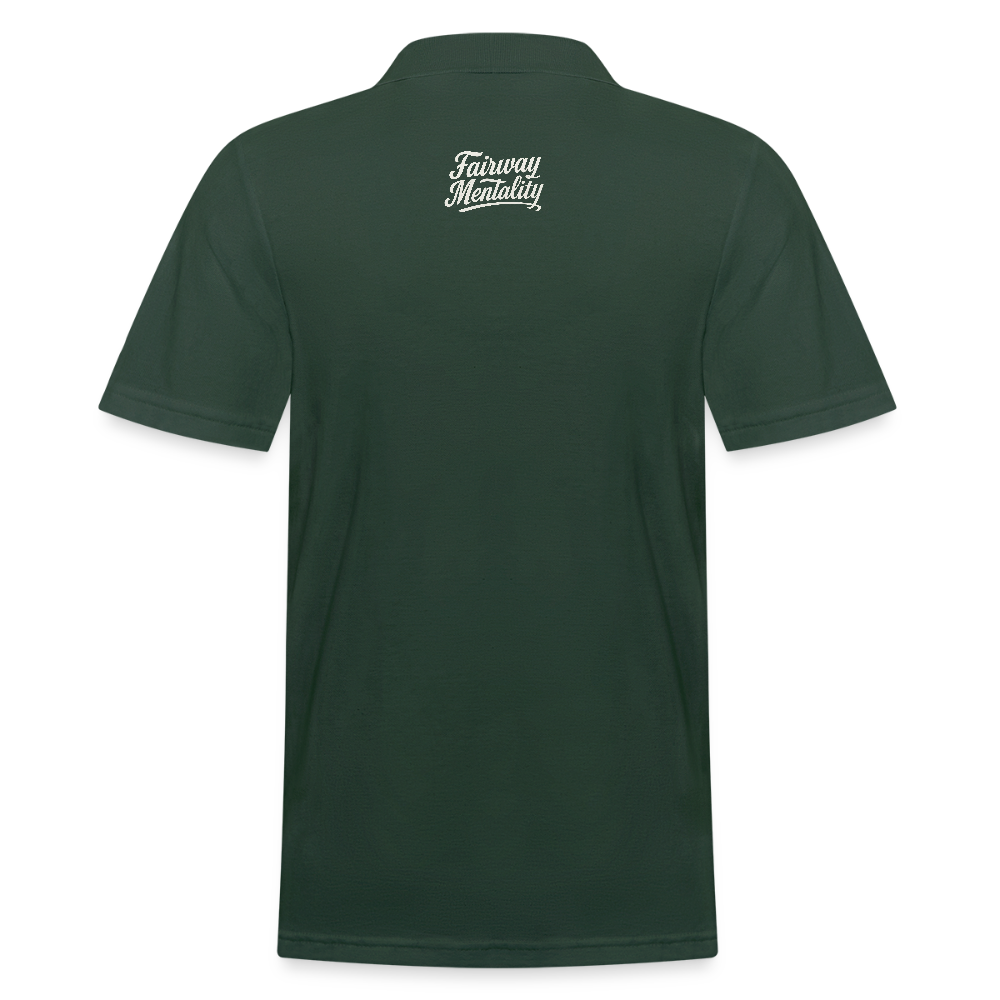 Men's Polo Shirt Bucket Logo - forest green