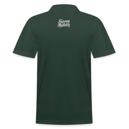 Men's Polo Shirt Bucket Logo - forest green