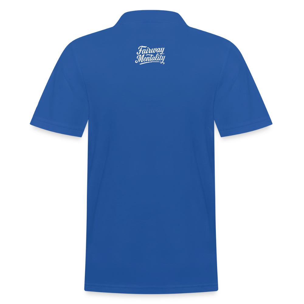Men's Polo Shirt Bucket Logo - royal blue