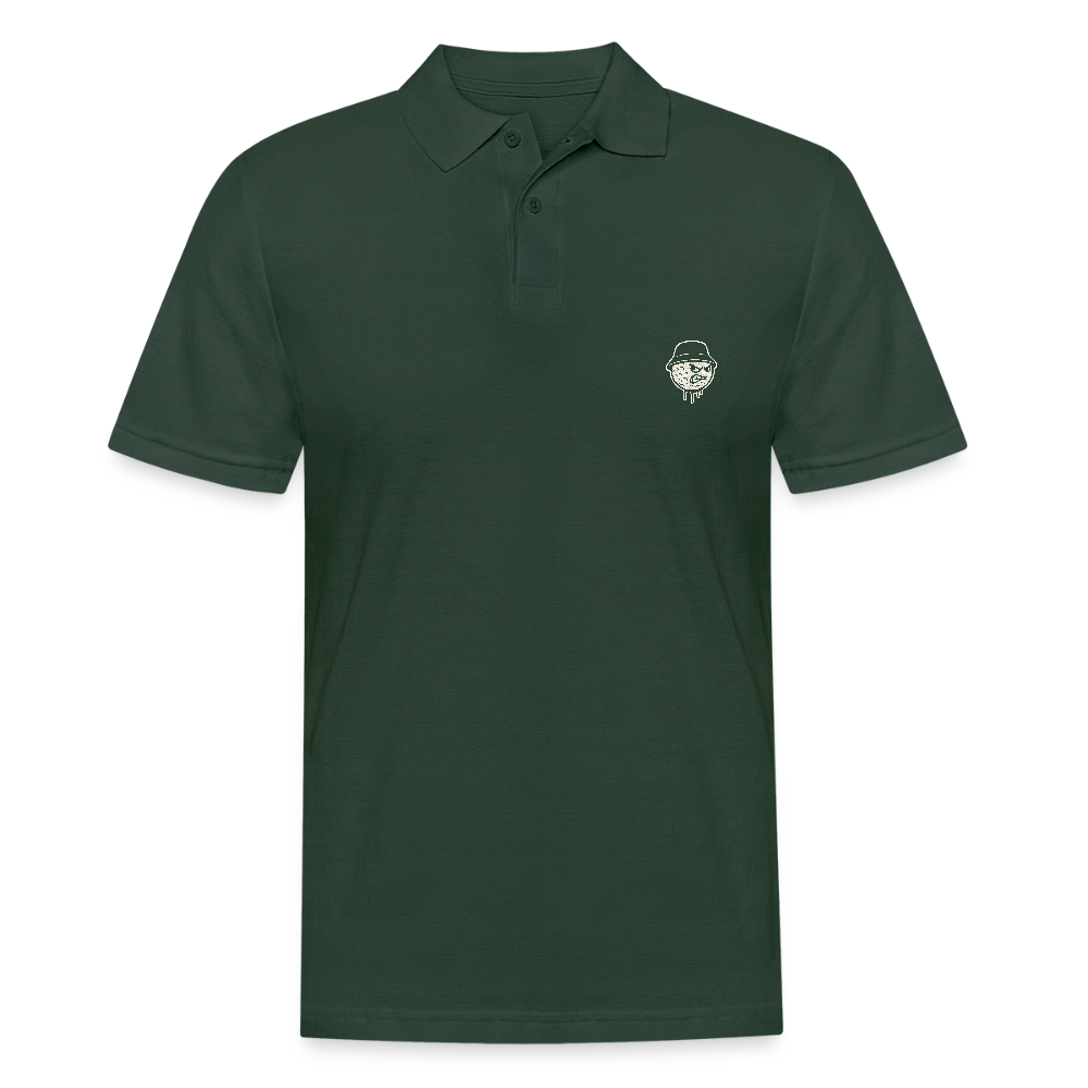 Men's Polo Shirt Bucket Logo - forest green